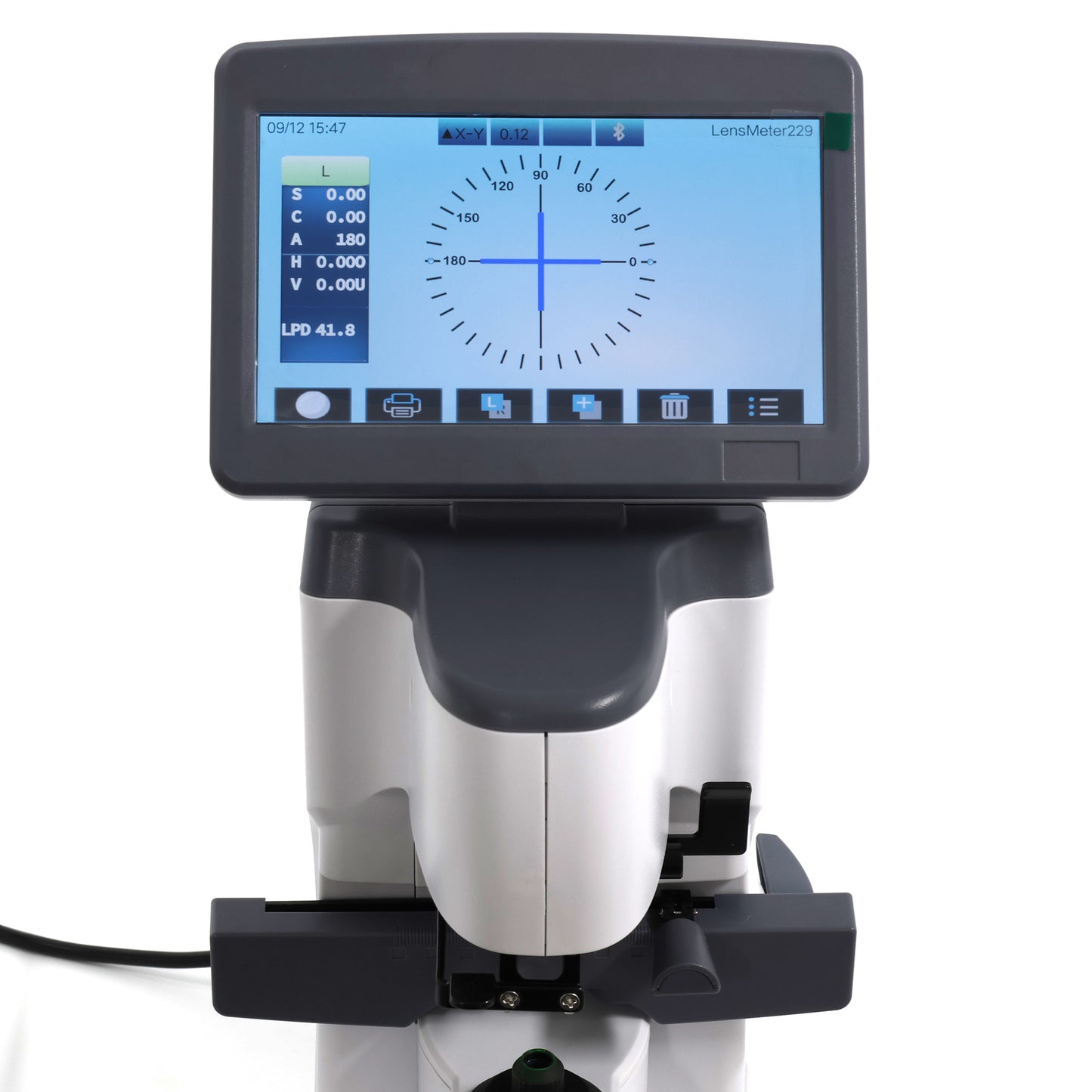 Auto Lensmeter with Built-in Printer, 7” Touchscreen Focimeter