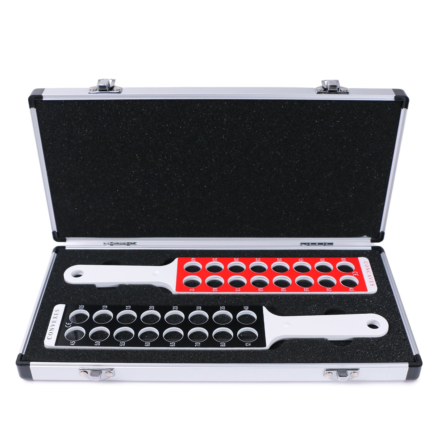 UCanSee 32 Lenses Optical Retinoscopy Rack Lens Set for Quick Examination of Diopter Spectacles with a Aluminum Case
