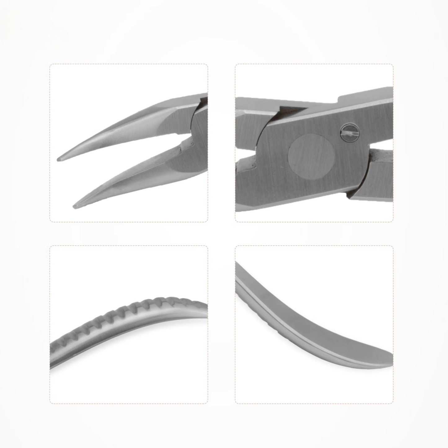 UCanSee Brillen-Anpasszange, Nasenpad-Anpasszange (gebogen, flache Nase) für Brillenreparatur (1 Stück)