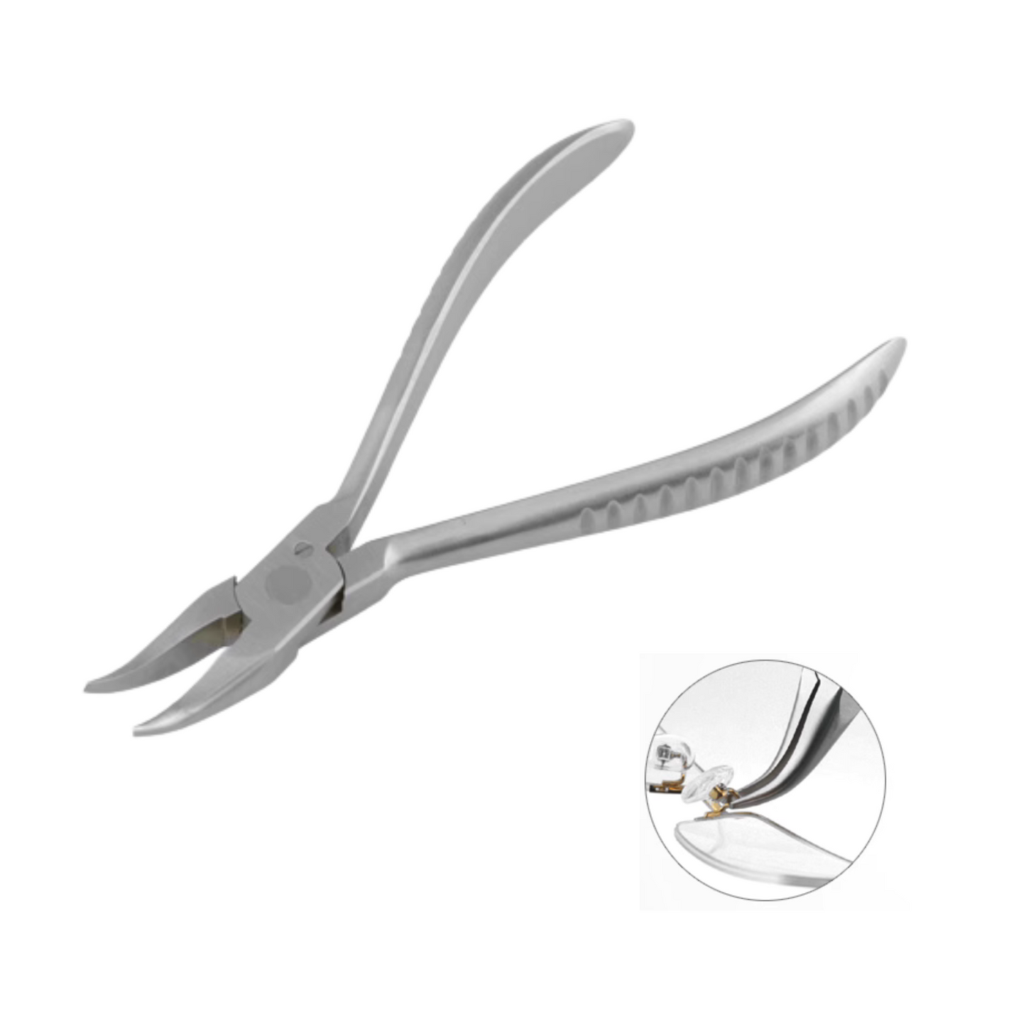 UCanSee Brillen-Anpasszange, Nasenpad-Anpasszange (gebogen, flache Nase) für Brillenreparatur (1 Stück)