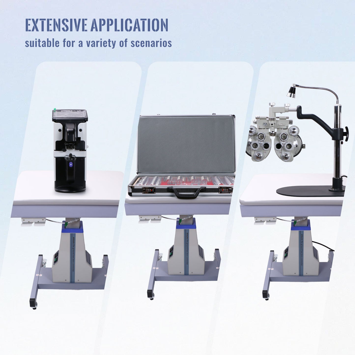 Ophthalmic Motorized Lift Table with a Drawer (23.62" x 18.11")