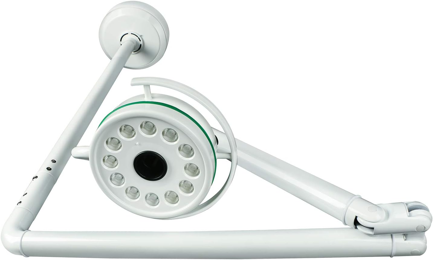 Lámpara de techo sin sombras para exámenes médicos con rotación de 360° y LED de 36 W