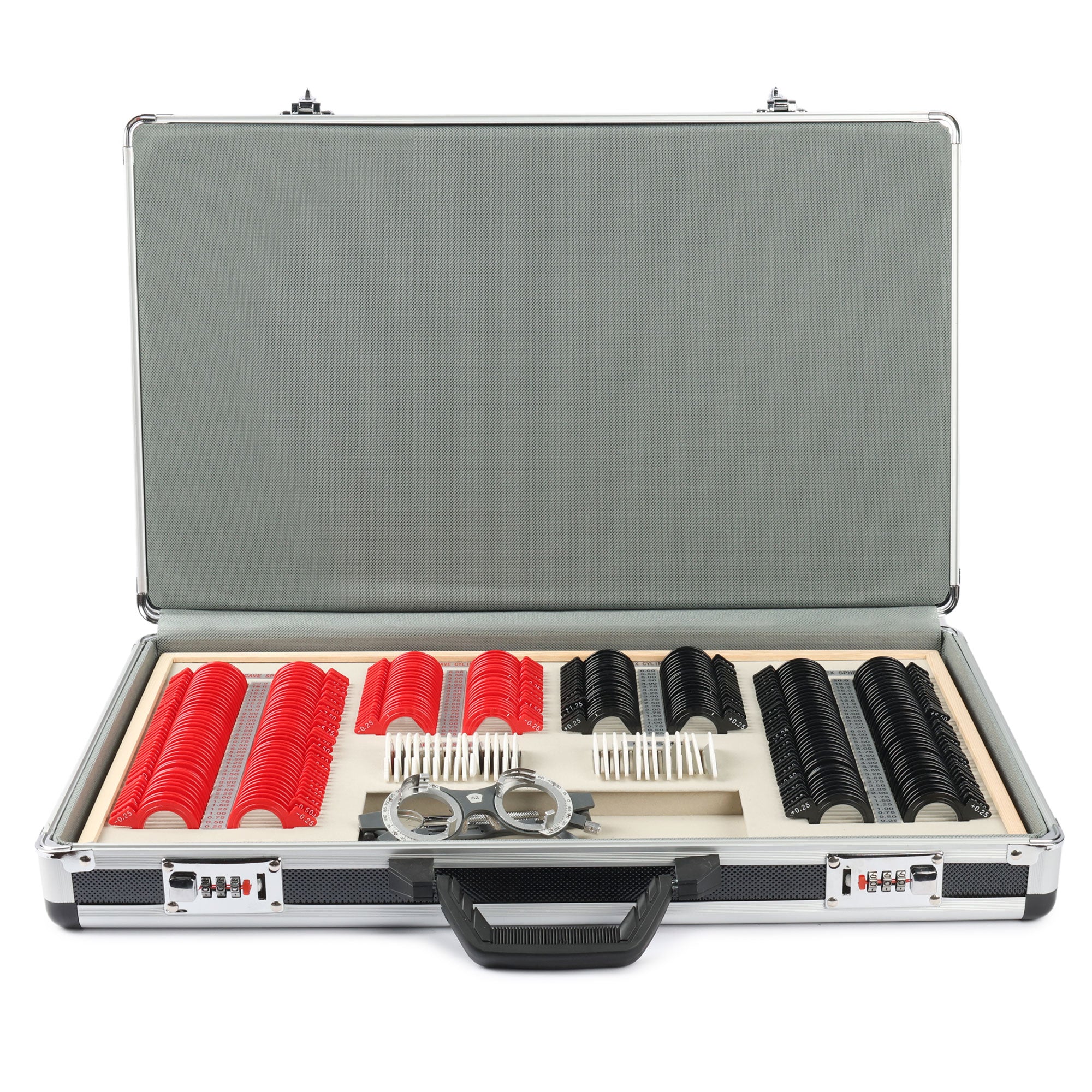 UCanSee® 266 Trial Lens Set Optical Kit Aluminum Case Plastic Rim Grad