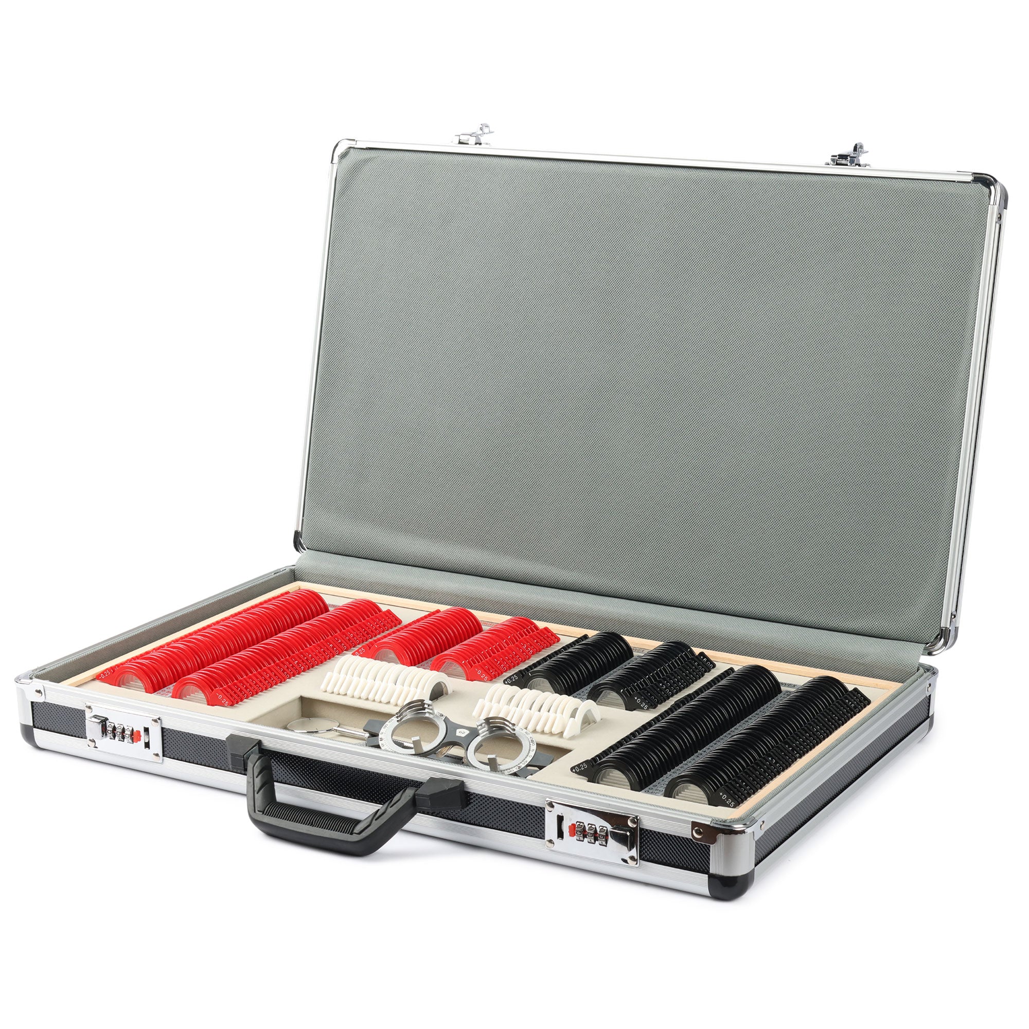 UCanSee® 266 Trial Lens Set Optical Kit Aluminum Case Plastic Rim Grad