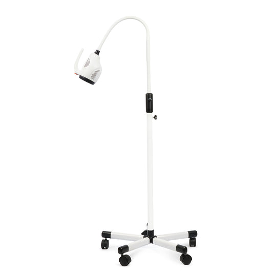 LED Inspection Light with 7×3W LEDs, Dimmable Brightness, Flexible Gooseneck & Floor Stand