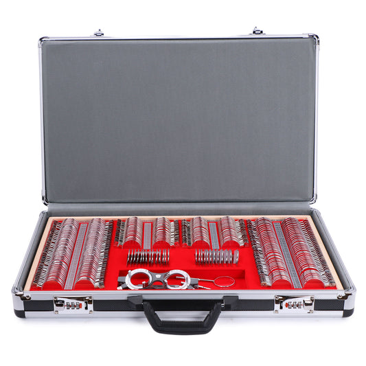 Juego de lentes de prueba UCanSee® 266 Kit óptico Estuche de aluminio Borde metálico Grado A