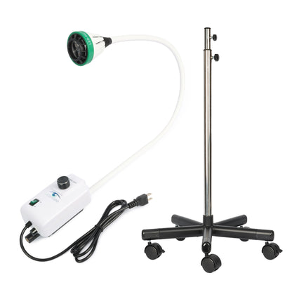 LED Examination Light with 3×3W LEDs, Dimmable Brightness, Flexible Gooseneck & Floor Stand