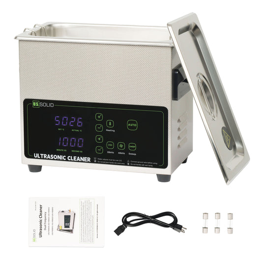 3L Ultrasonic Cleaner – 28/40kHz Dual-Frequency Digital Cleaning Machine with Heater & Degas