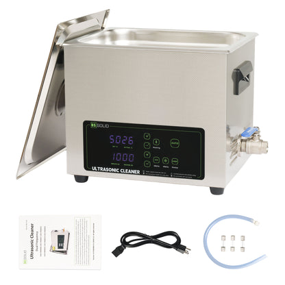 10L Ultrasonic Cleaner – Dual Frequency 28/40kHz with Heater, Timer & Degas Function