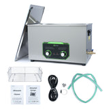 30L U.S. Solid 40 KHz Stainless Steel Ultrasonic Cleaner with Rotary Control