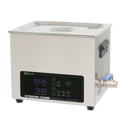 10L Ultrasonic Cleaner – Dual Frequency 28/40kHz with Heater, Timer & Degas Function