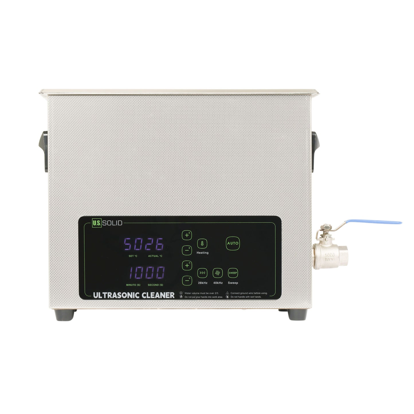 6L Ultrasonic Cleaner – 28/40kHz Dual-Frequency Digital Cleaning Machine with Heater, Timer, and Degas Function
