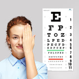 UCanSee Snellen Eye Chart Visual Acuity Chart (22x11 Inches) for Eye Exams 20 Feet