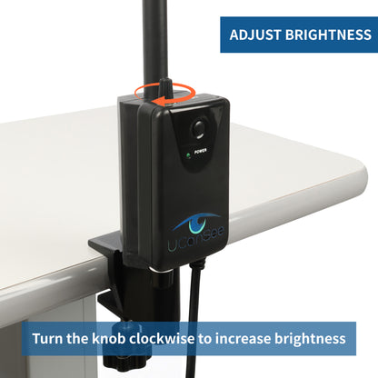 LED Examination Light with Adjustable Brightness, Flexible Arm & Desk Clamp – High-CRI LED Task Lighting for Clinics and Workbenches