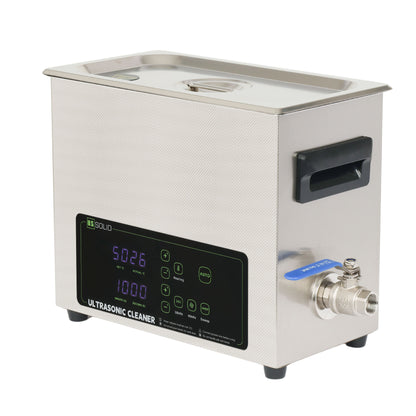 6L Ultrasonic Cleaner – 28/40kHz Dual-Frequency Digital Cleaning Machine with Heater, Timer, and Degas Function
