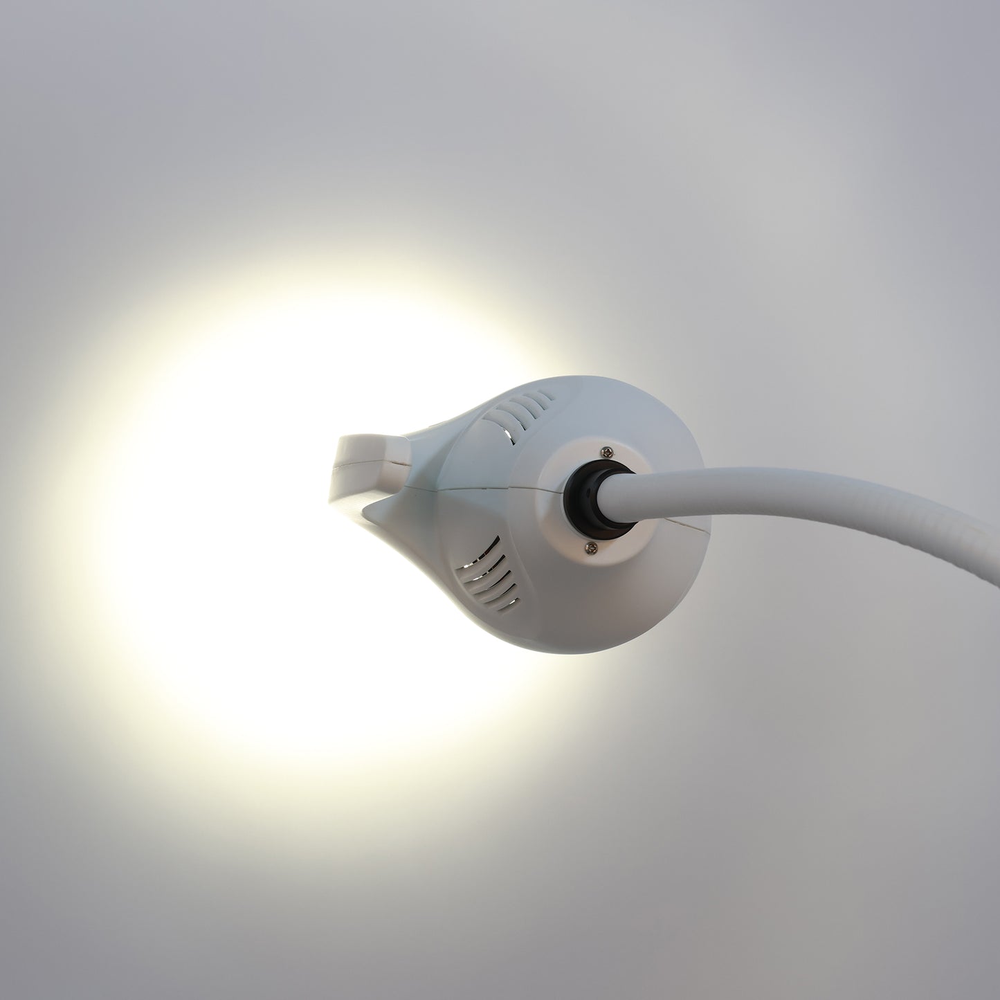 LED Inspection Light with 7×3W LEDs, Dimmable Brightness, Flexible Gooseneck & Floor Stand