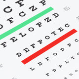 UCanSee Snellen Eye Chart Visual Acuity Chart (22x11 Inches) for Eye Exams 20 Feet