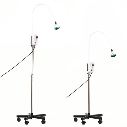 LED Examination Light with 3×3W LEDs, Dimmable Brightness, Flexible Gooseneck & Floor Stand