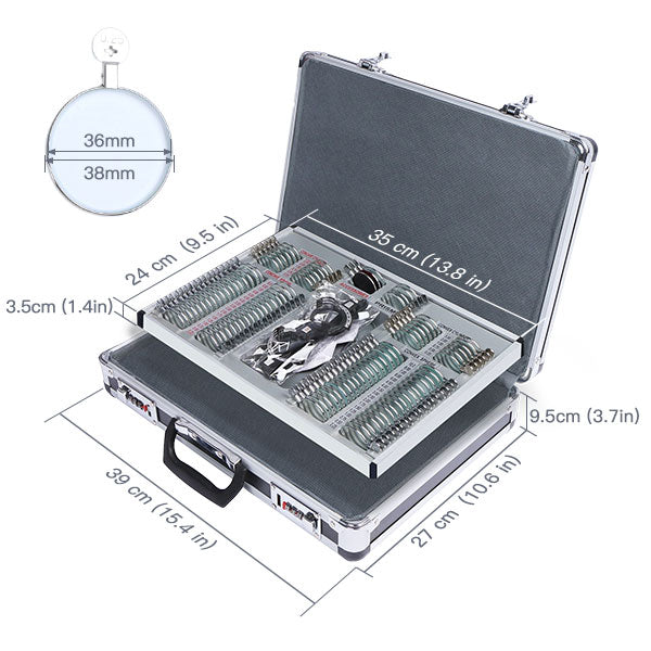 UCanSee® 104 pcs Trial Lens Set Optometry Kit Metal Rim Aluminum Case