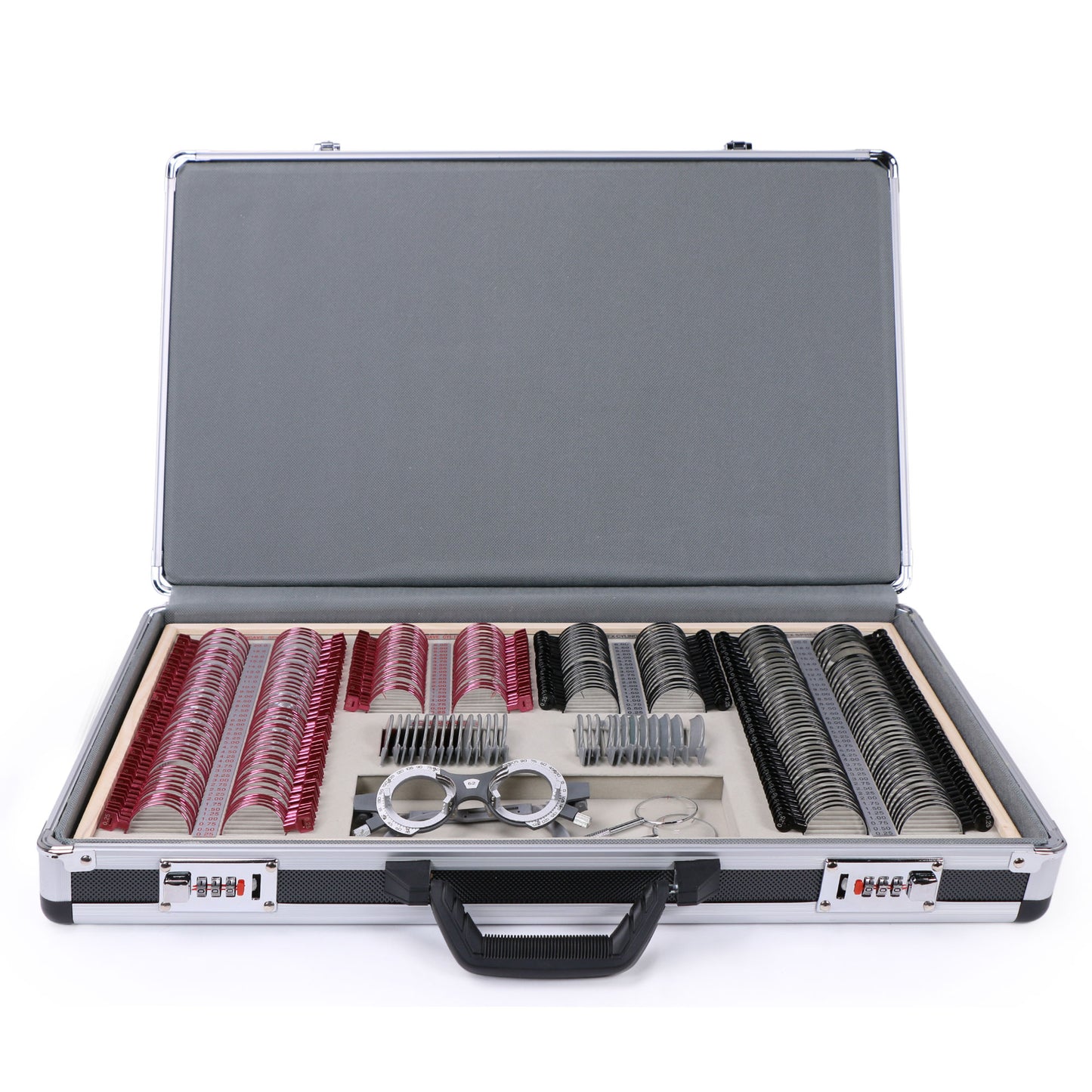 UCanSee® 266 Messlinsen-Set für die Optometrie – Hochwertige Linsen der Klasse A, Metallrand, leicht zu unterscheiden