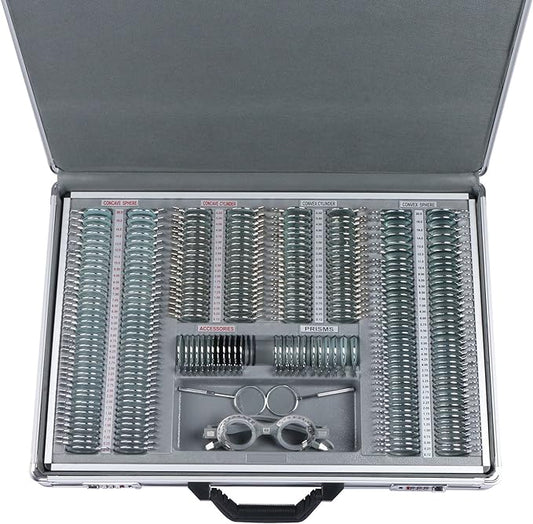 UCanSee® 266 pcs Optical Trial Lens Set Kit Metal Rim Aluminum Case