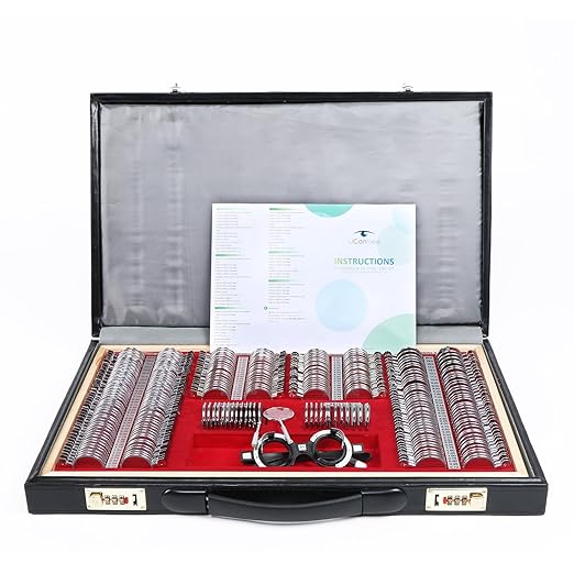UCanSee® 266 Trial Lens Set Optical Kit PU Case Metal Rim Grade A