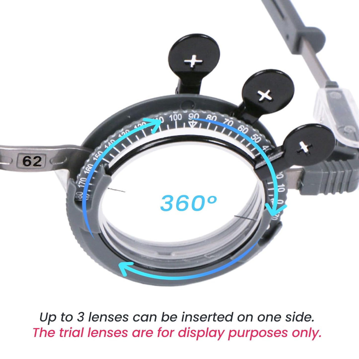Optical Titanium Lens Trial Frame (PD=62/64mm)