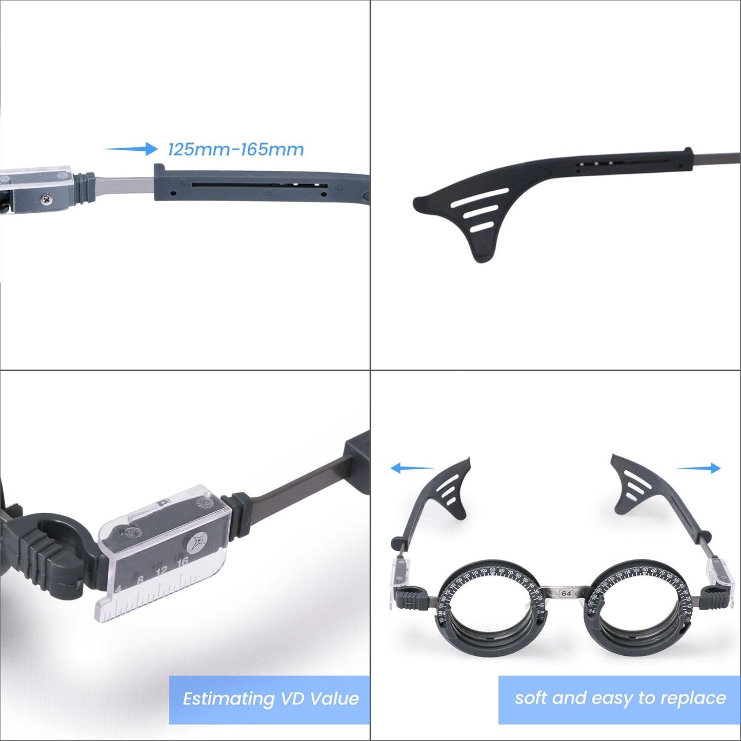 Optical Titanium Lens Trial Frame (PD=62/64mm)