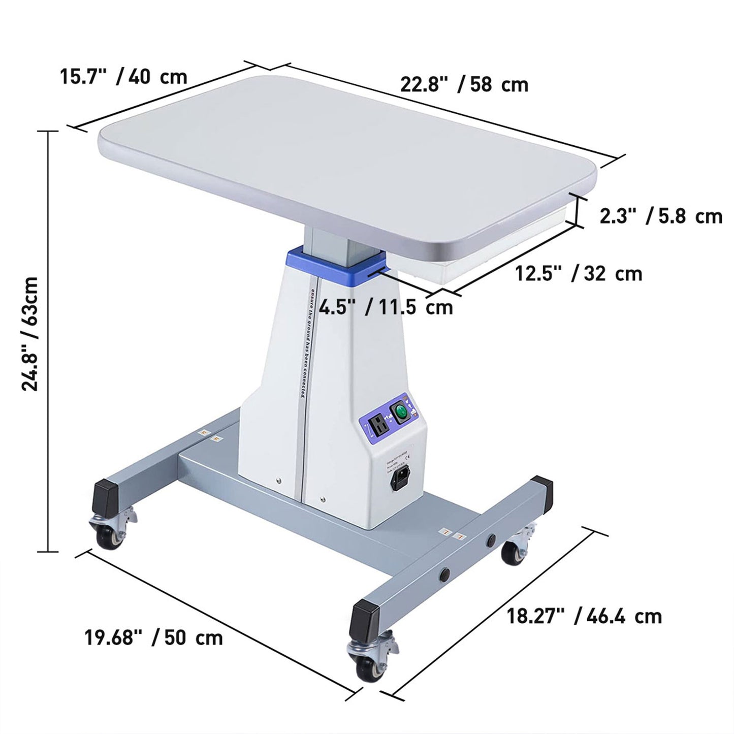 Ophthalmic Motorized Lift Table (22.8" x 15.7")