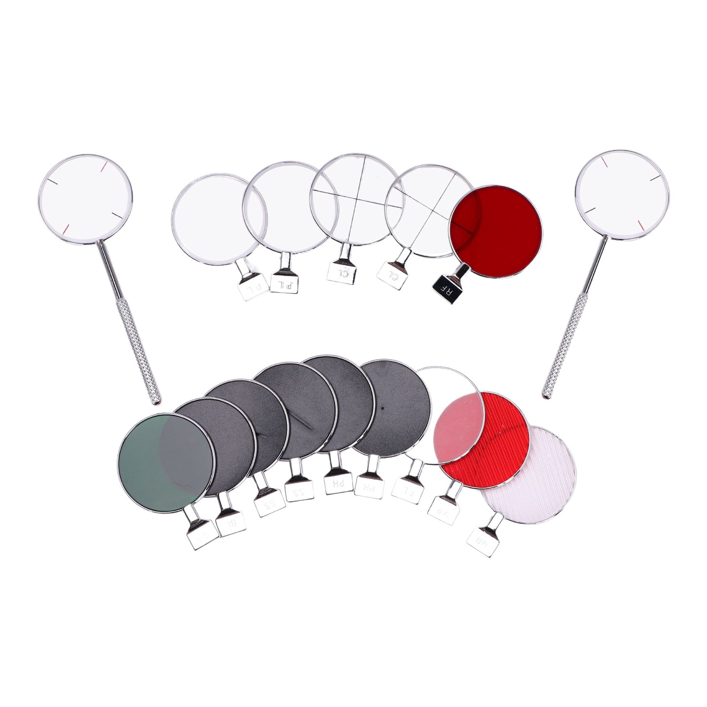 Juego de lentes de prueba UCanSee® 266 Kit óptico Estuche de aluminio Borde metálico Grado A