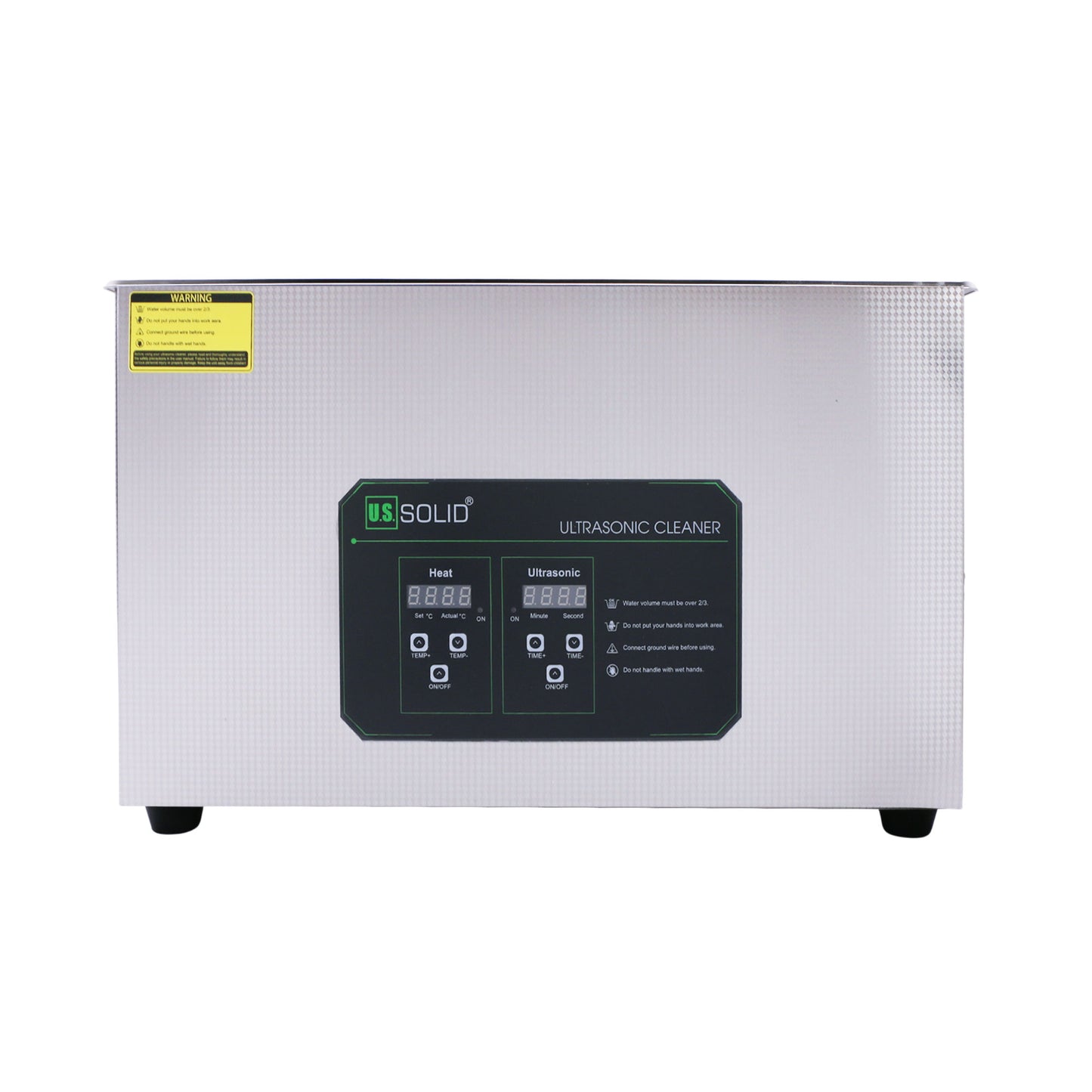 Limpiador ultrasónico de acero inoxidable sólido de 40 kHz de 30 l de EE. UU.
