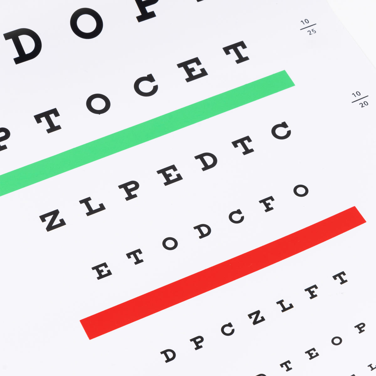 Visual Decoding Chart UCanSee Snellen Eye Chart Visual Acuity Chart for Eye Exams 10 Feet (9