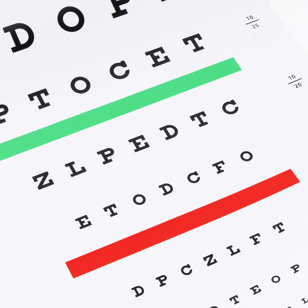 UCanSee Snellen Eye Chart Visual Acuity Chart for Eye Exams 10 Feet (9