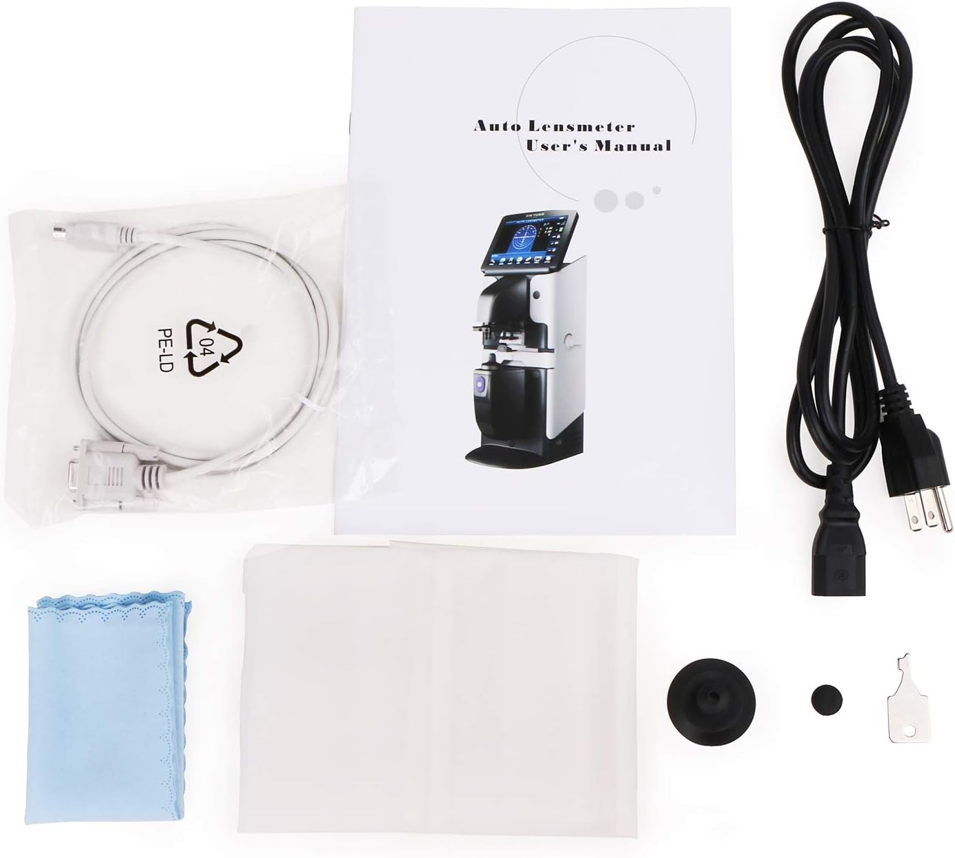 Lensómetro automático con impresora - Pantalla táctil de 7'' - PD, PH, UV - Puerto serie RS232 - Certificación FDA