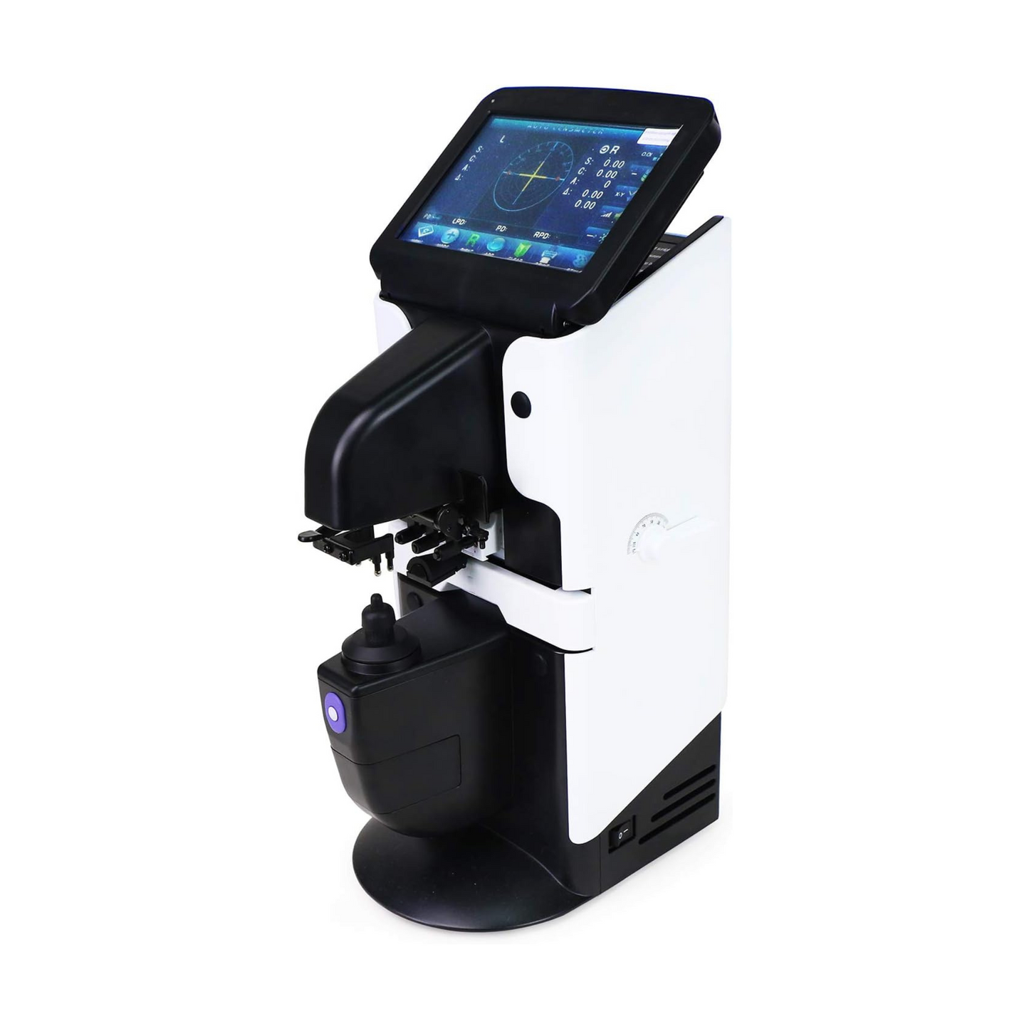 Lensómetro automático con impresora - Pantalla táctil de 7'' - PD, PH, UV - Puerto serie RS232 - Certificación FDA
