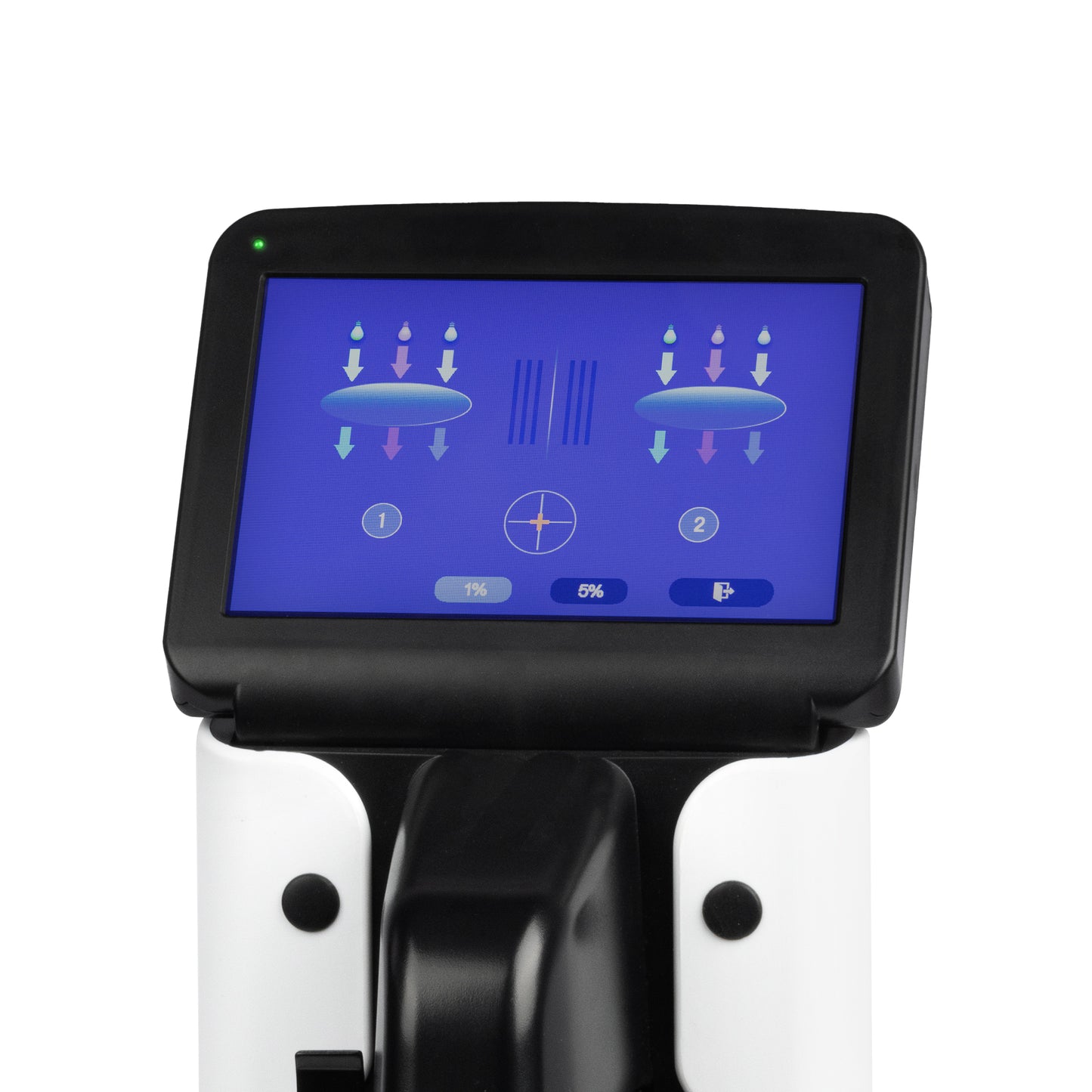 Lensómetro automático con impresora - Pantalla táctil de 7'' - PD, PH, UV - Puerto serie RS232 - Certificación FDA
