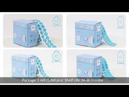 UCanSee 1000pcs Optical Lens Edging Anti-slip Sticks Adhesive Blocking Pads 0.67x1.30inch