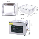 15L U.S. Solid 40KHz Stainless Steel Ultrasonic Cleaner